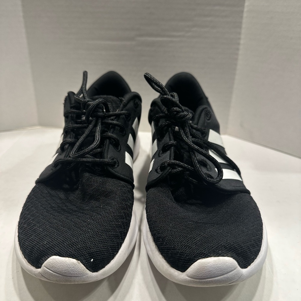 Adidas Cloudfoam Shoes Womens Size 7 Black White Running Athletic DB0275